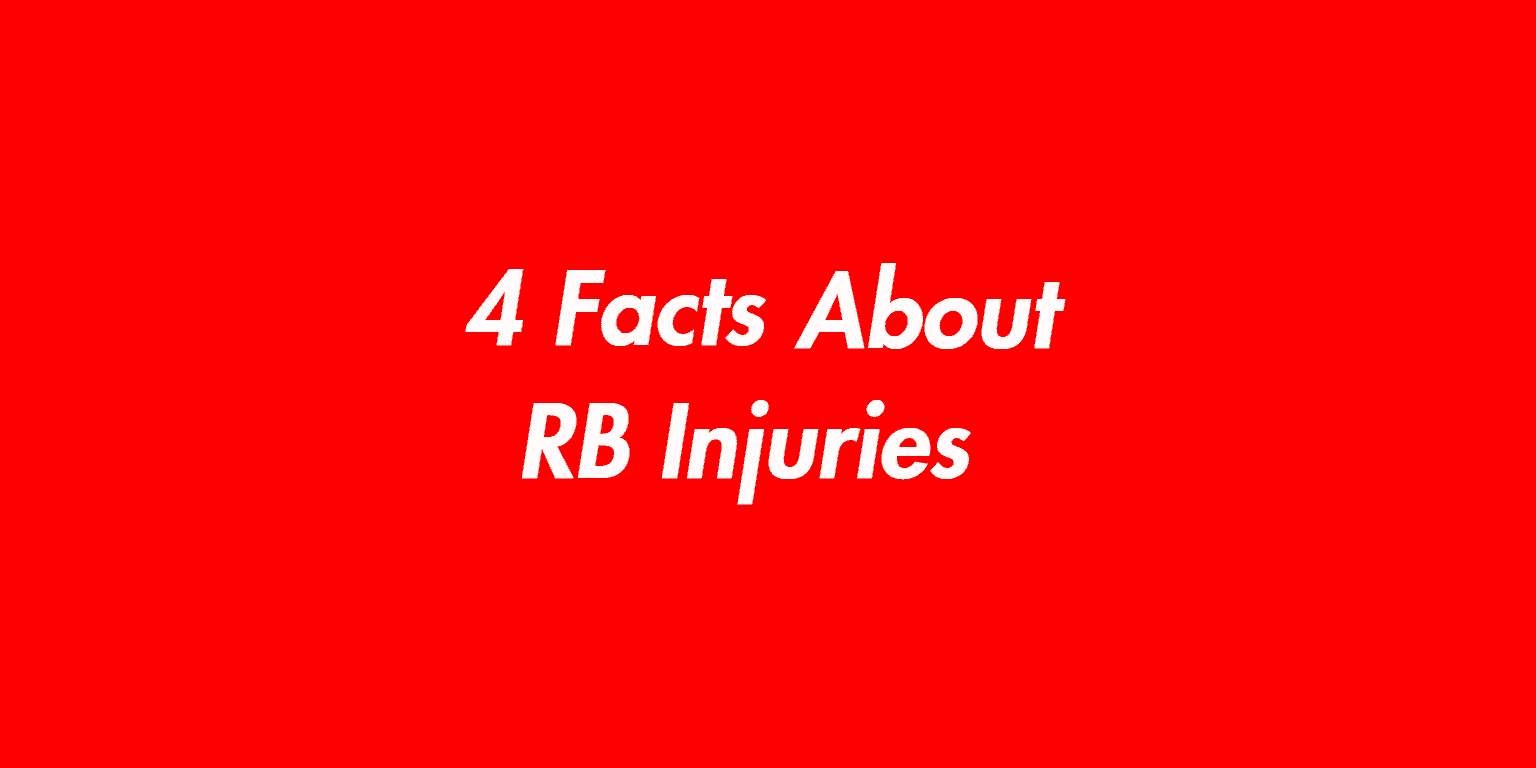 4 Facts About Running Back Injuries